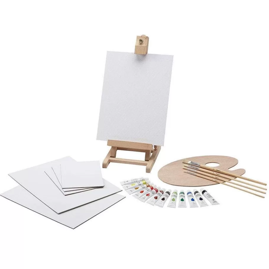 The Met Store Art Supplies & Easels*Acrylic Paint and Tabletop Easel Set