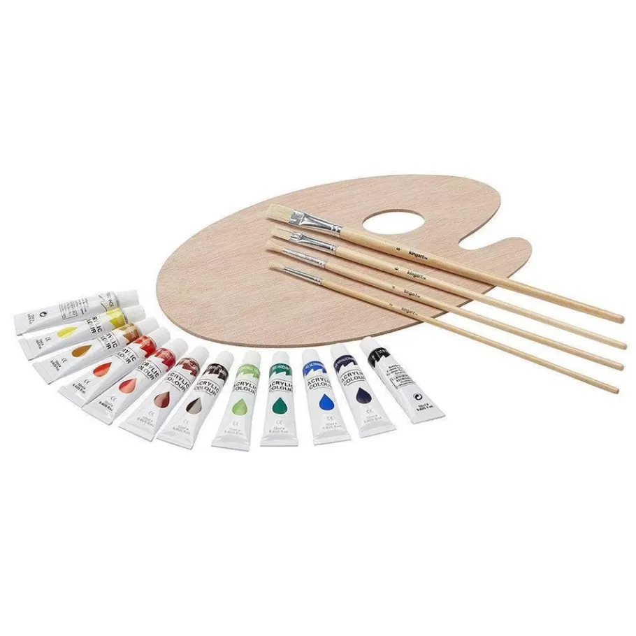 The Met Store Art Supplies & Easels*Acrylic Paint and Tabletop Easel Set