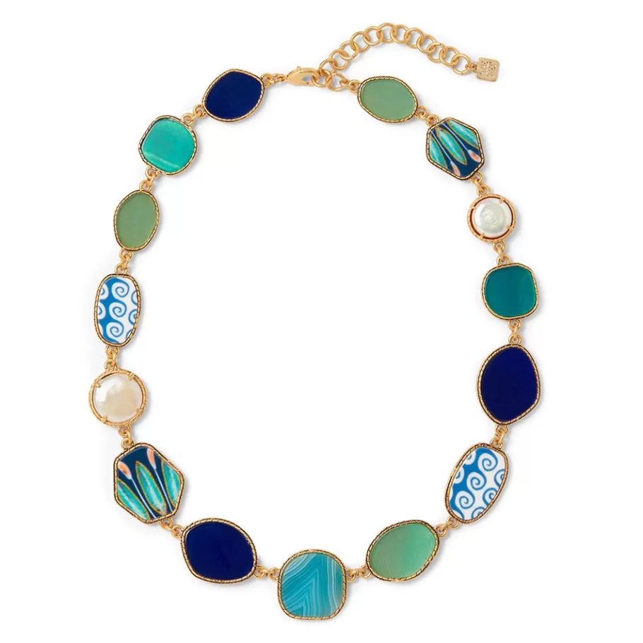 The Met Store Necklaces*Ancient Mixed Motifs Glass Statement Necklace