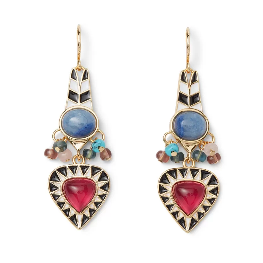 The Met Store Earrings*Atef Crown Statement Drop Earrings