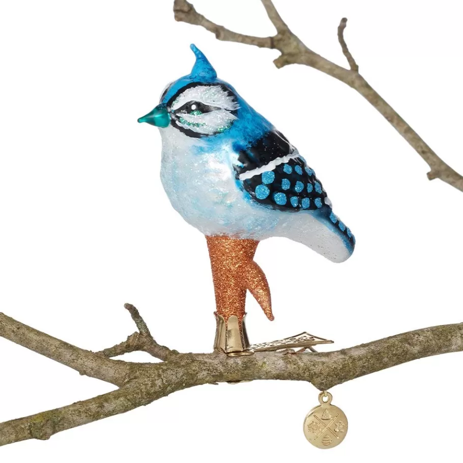 The Met Store Ornaments*Blue Jay Glass Ornament