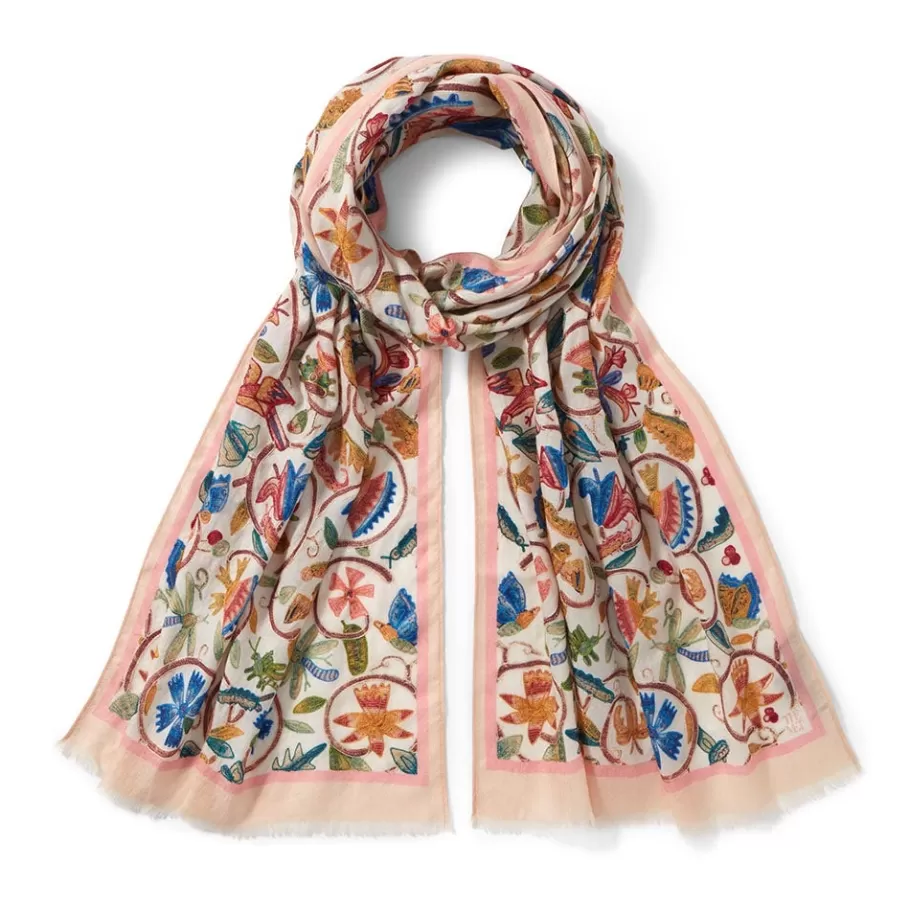 The Met Store Scarves & Wraps*British Flowering Vines Embroidered Oblong Scarf