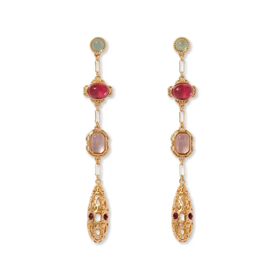 The Met Store Earrings*Cascading Gems Drop Earrings