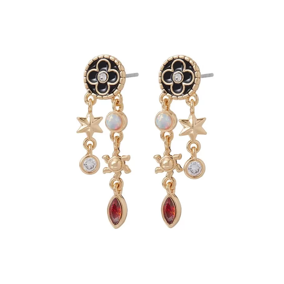 The Met Store Earrings*Celestial Symbols Chandelier Earrings