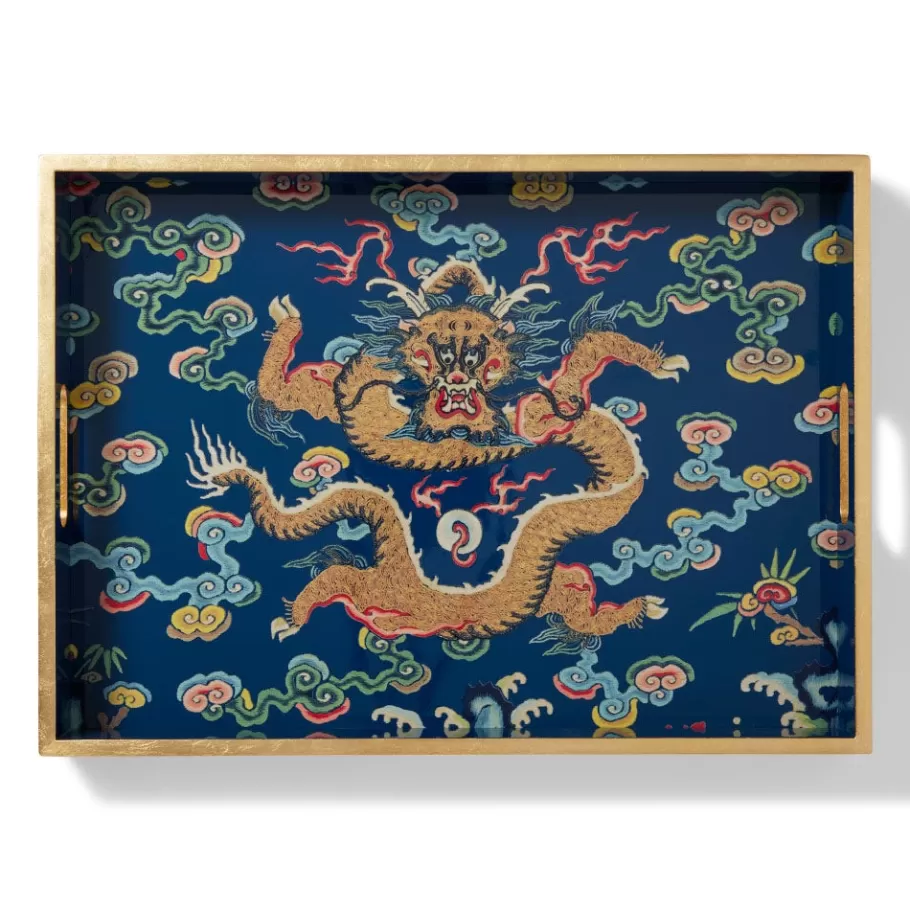 The Met Store Tableware | Decorative Accents*Chinese Dragon Rank Badge Lacquer Tray