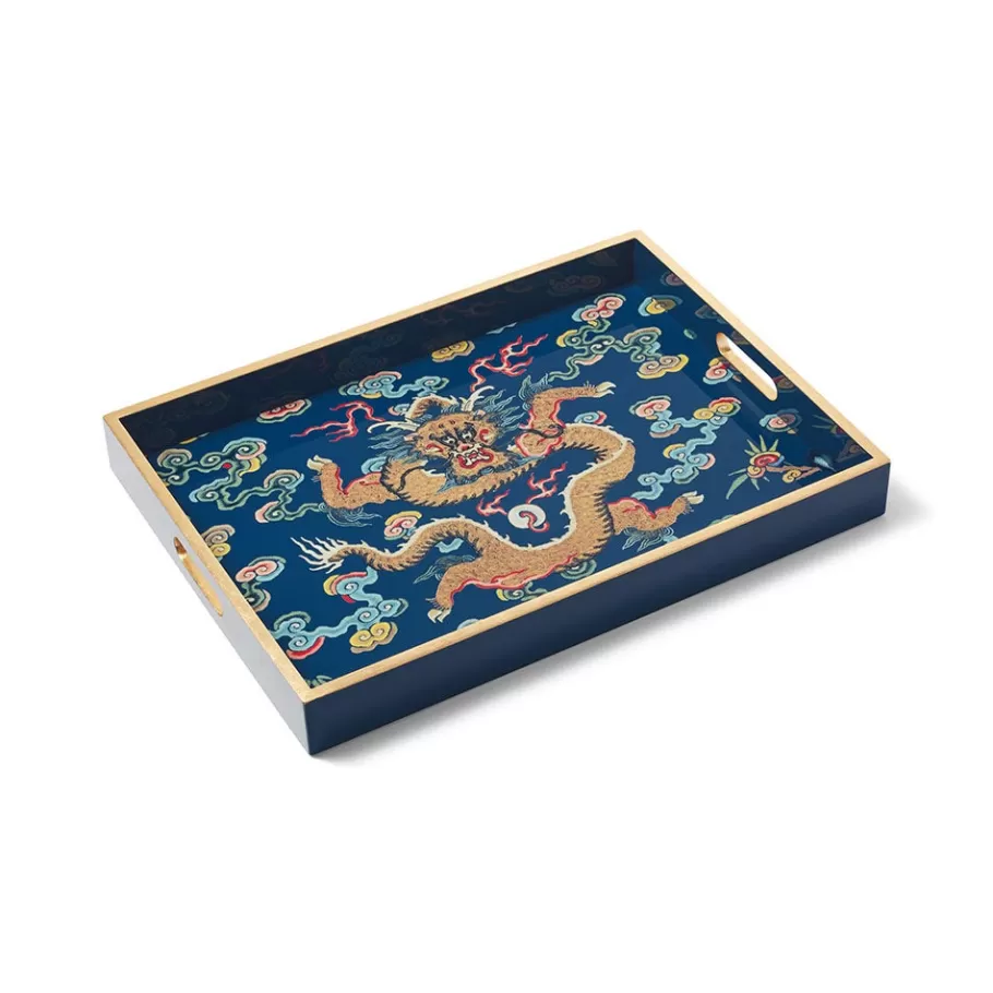 The Met Store Tableware | Decorative Accents*Chinese Dragon Rank Badge Lacquer Tray