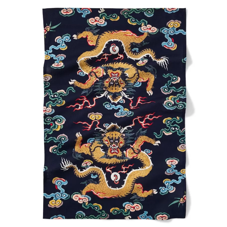 The Met Store Decorative Accents*Chinese Dragon Rank Badge Tea Towel