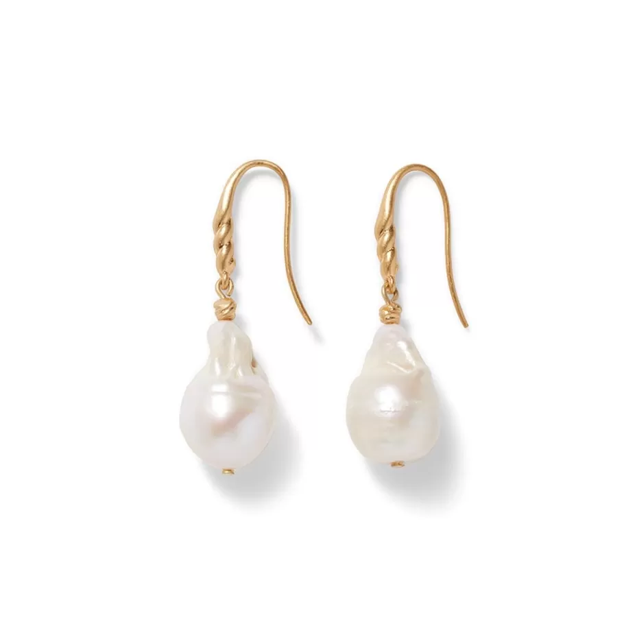 The Met Store Earrings*Cypriot Twist Pearl Drop Earrings