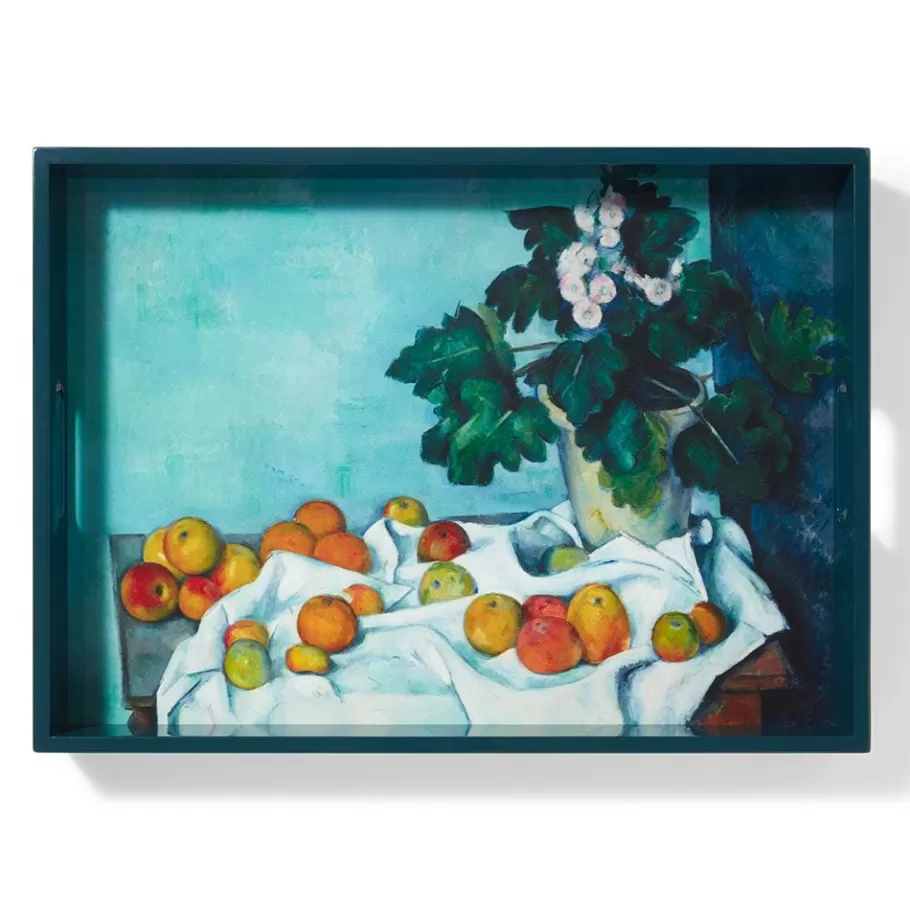 The Met Store Tableware | Decorative Accents*Cézanne Apples and Primroses Rectangular Lacquer Tray