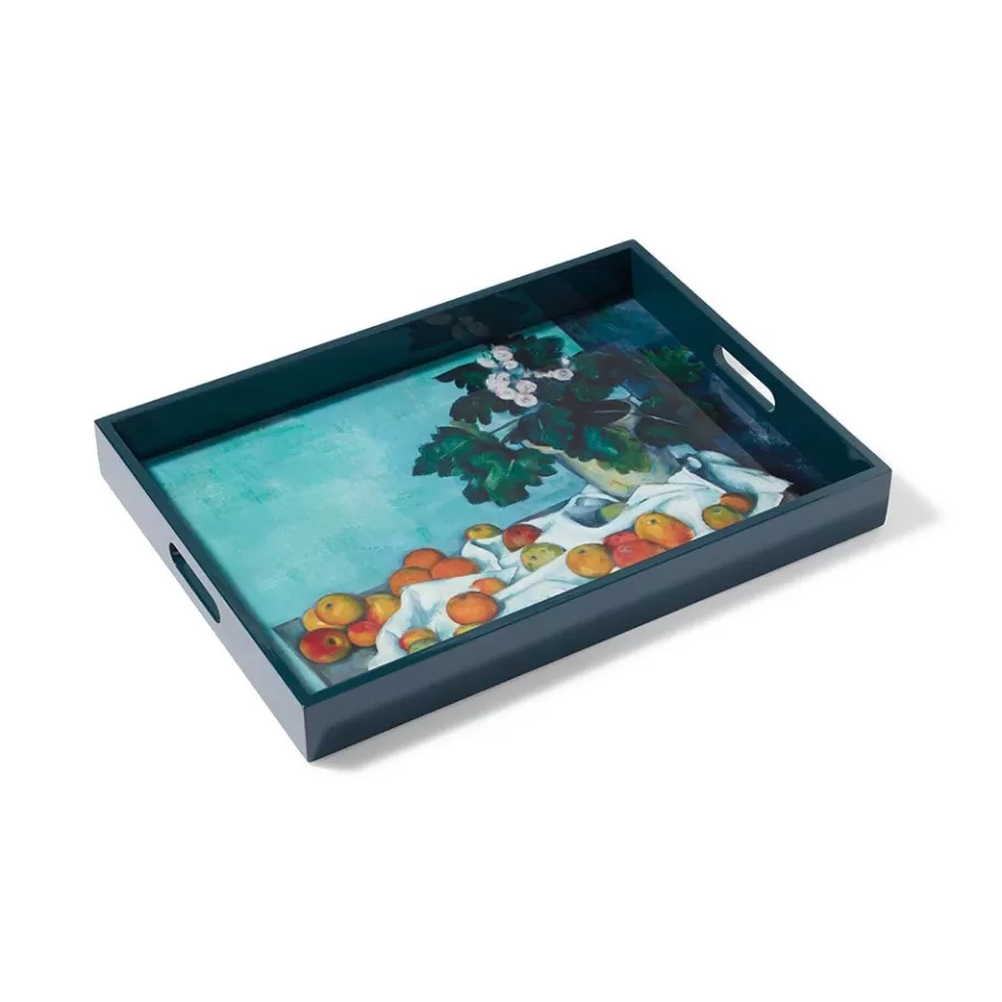 The Met Store Tableware | Decorative Accents*Cézanne Apples and Primroses Rectangular Lacquer Tray