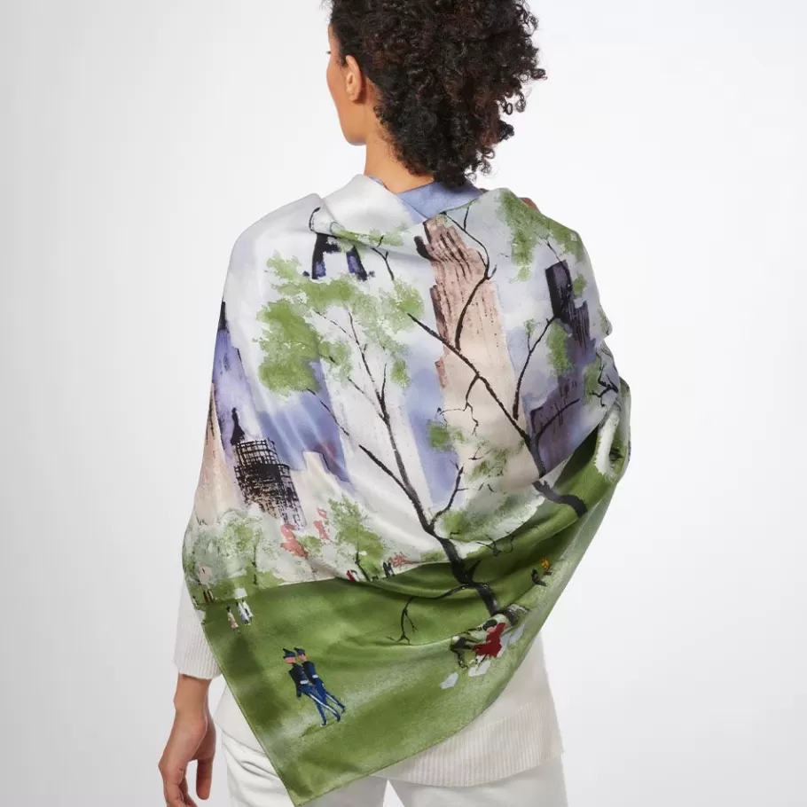 The Met Store Scarves & Wraps*Dehn Spring in Central Park Square Silk Scarf