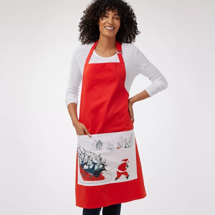 The Met Store Tableware*Earle Santa and Deer Apron with Pocket