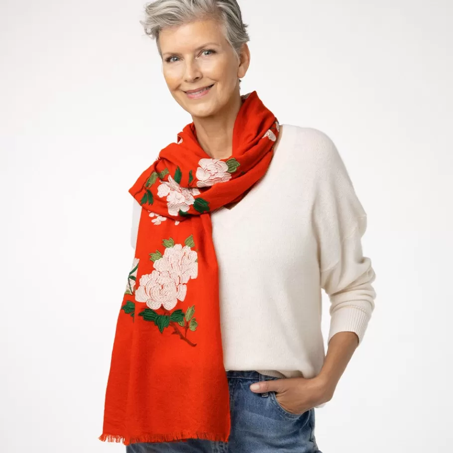 The Met Store Scarves & Wraps*Edo Blossoms and Butterflies Embroidered Shawl