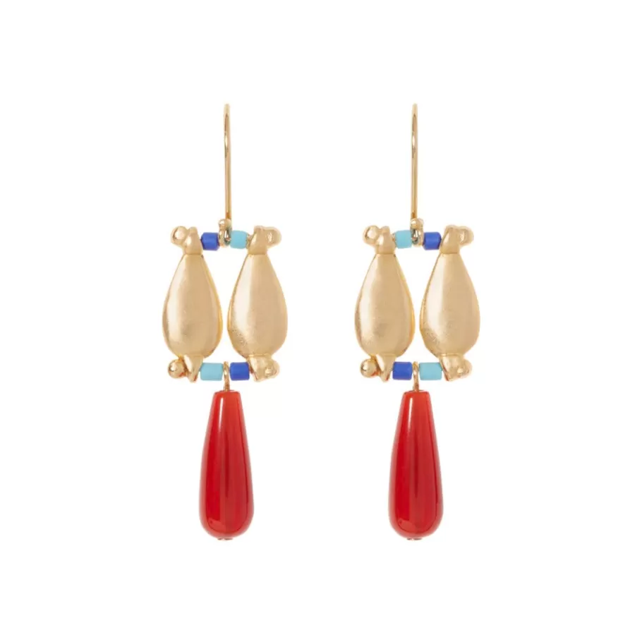 The Met Store Earrings*Egyptian Fringe Drop Earrings