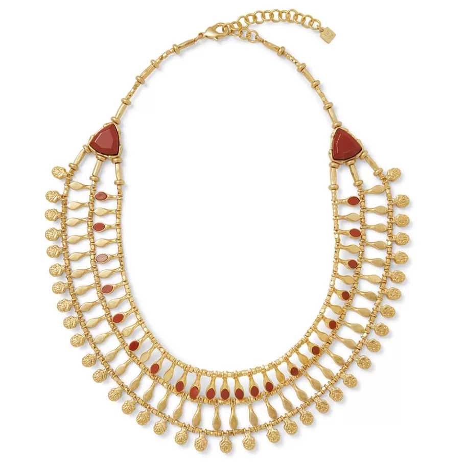 The Met Store Necklaces*Egyptian Nefer Amulet Red Jasper Collar Necklace