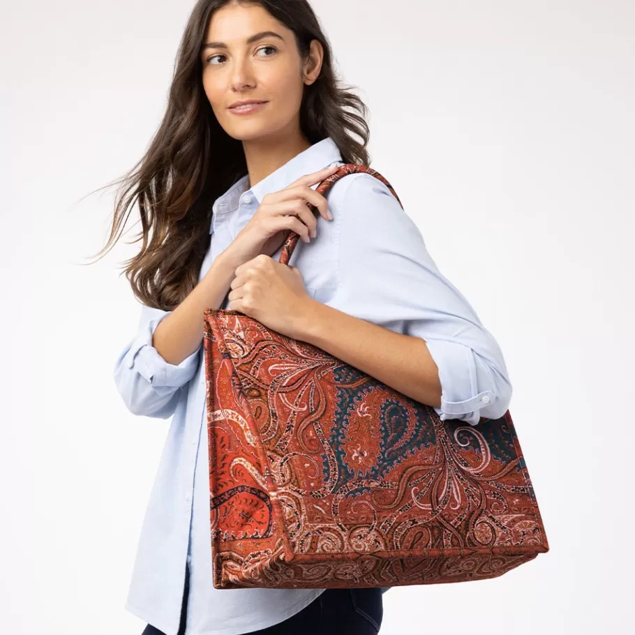 The Met Store Bags*Four Seasons Paisley Oversize Structured Tote