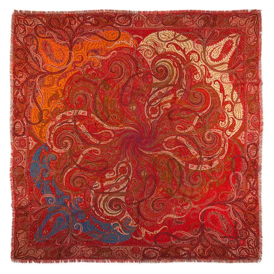 The Met Store Scarves & Wraps*Four Seasons Paisley Square Wool Scarf