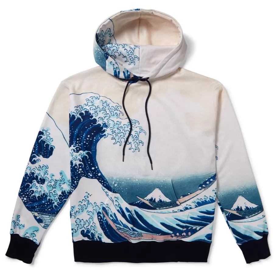 The Met Store Clothing*Hokusai Great Wave All-Over Print Unisex Hoodie