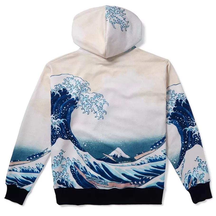 The Met Store Clothing*Hokusai Great Wave All-Over Print Unisex Hoodie