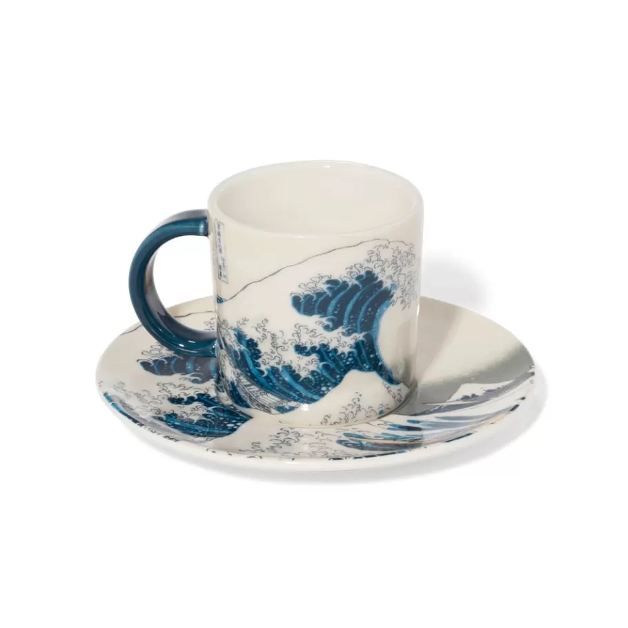 The Met Store Tableware*Hokusai Great Wave Espresso Cup and Saucer