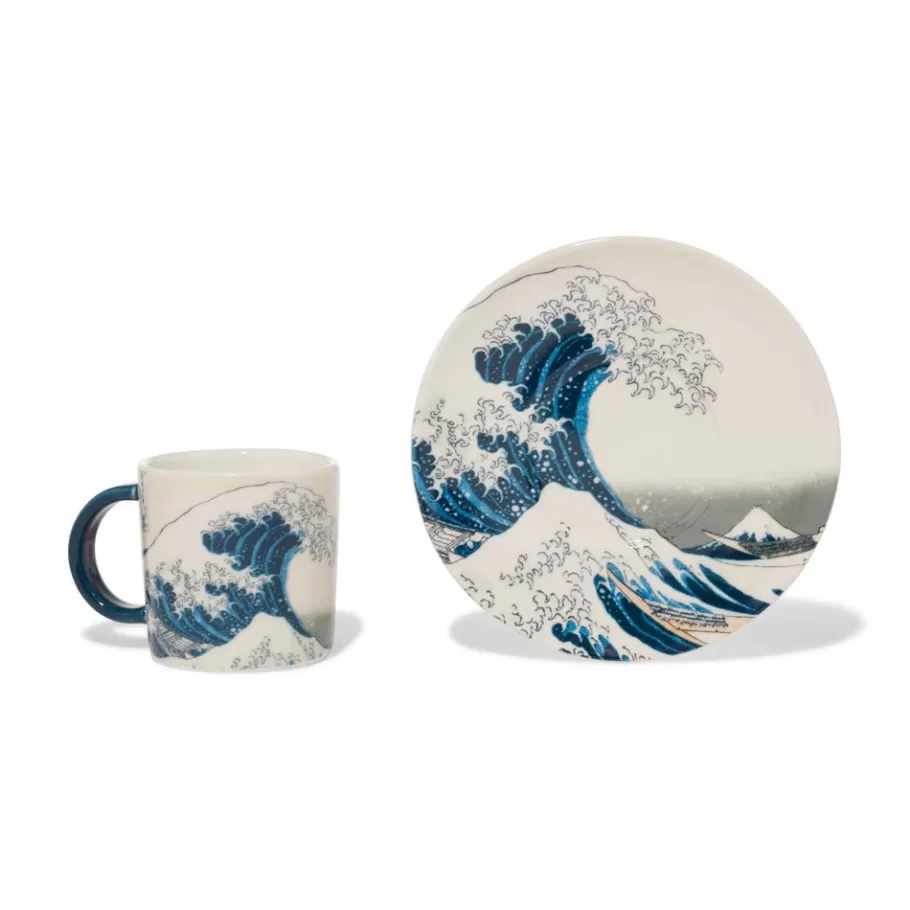 The Met Store Tableware*Hokusai Great Wave Espresso Cup and Saucer