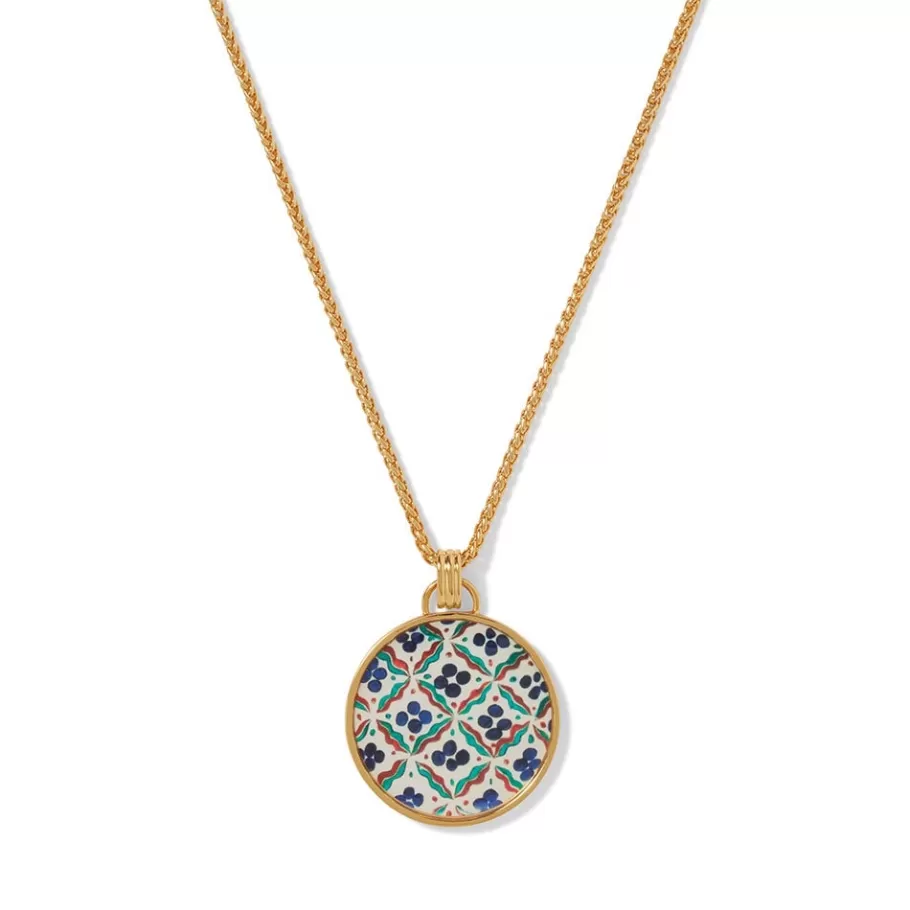 The Met Store Necklaces*Iznik Cintamani Enamel Pendant Necklace