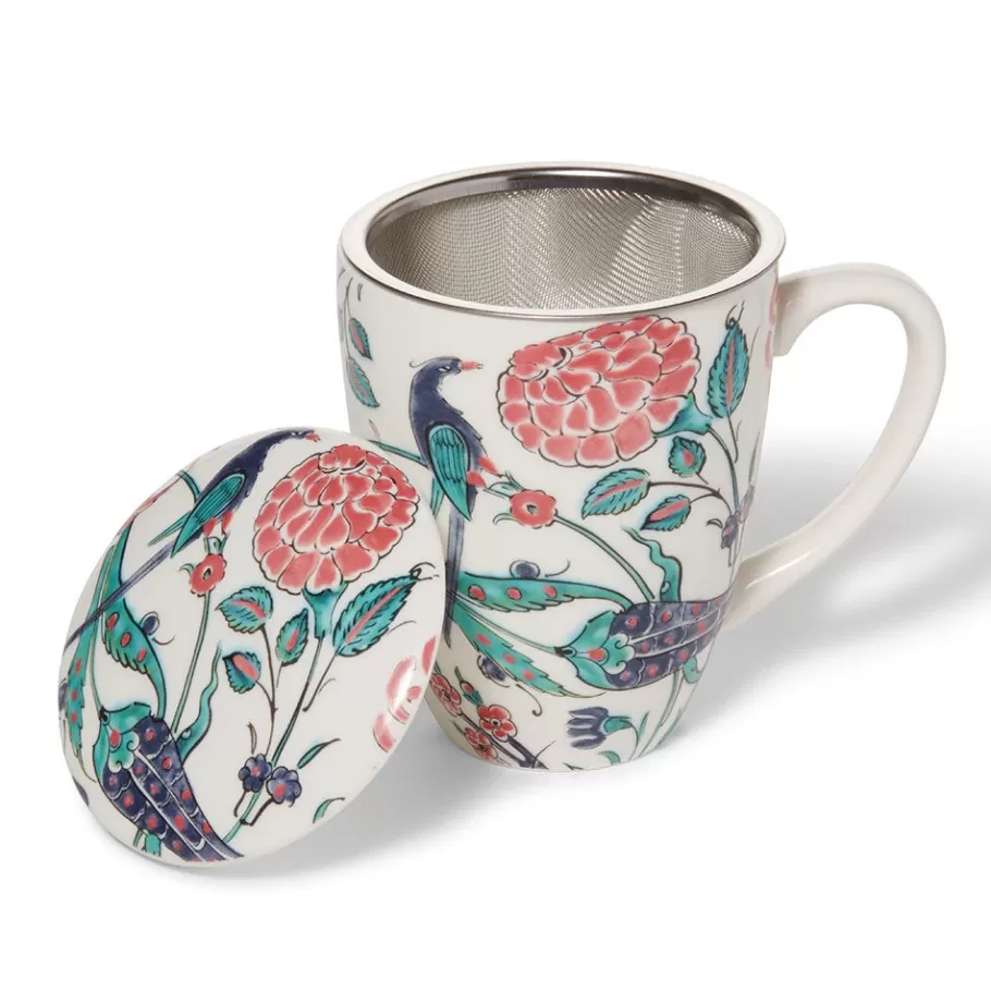 The Met Store Tableware*Iznik Garden Covered Mug with Tea Infuser