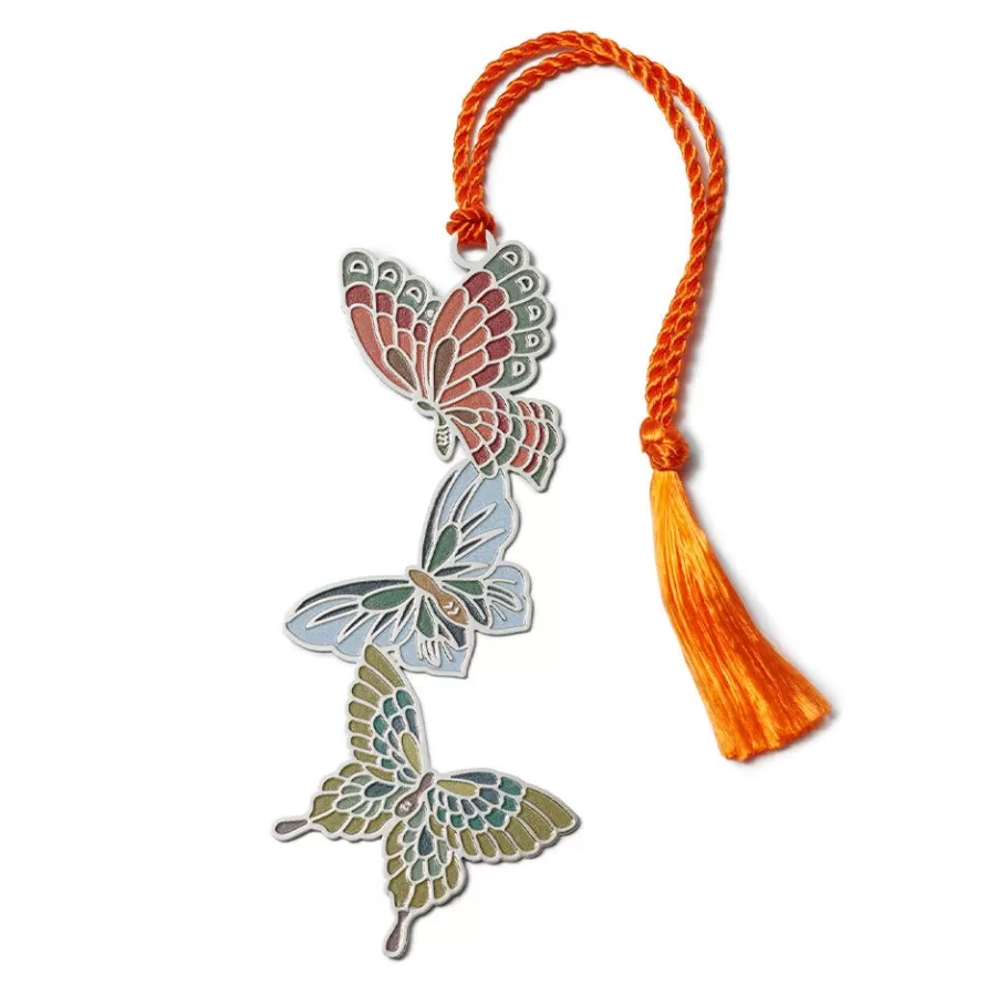 The Met Store Office*Japanese Obi Butterflies Bookmark