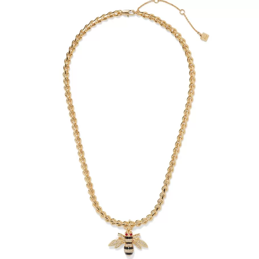 The Met Store Necklaces*Jeweled Bee Pendant Necklace