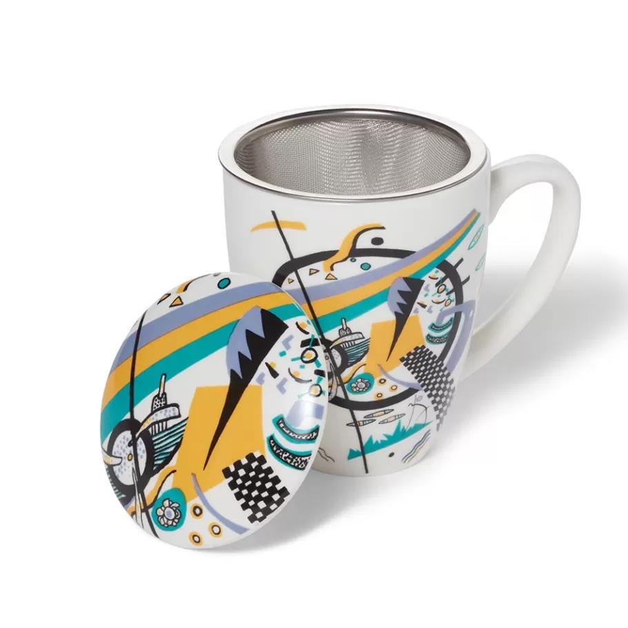 The Met Store Tableware*Kandinsky Small Worlds Covered Mug with Tea Infuser