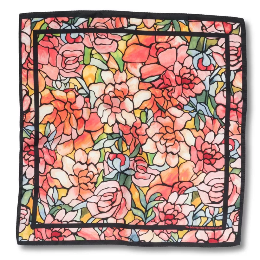 The Met Store Scarves & Wraps*Louis C. Tiffany Peonies Silk Neckerchief