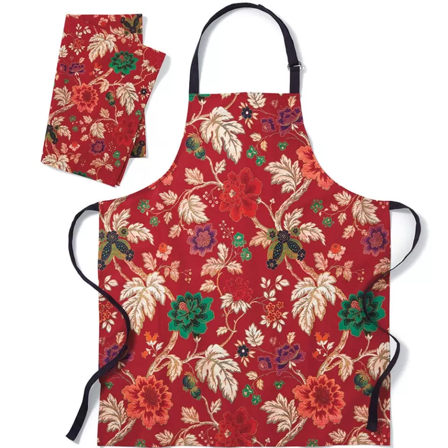 The Met Store Tableware*Lyon Floral Apron and Tea Towel Set