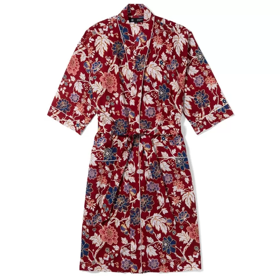 The Met Store Clothing*Lyon Floral Cotton Women's Robe