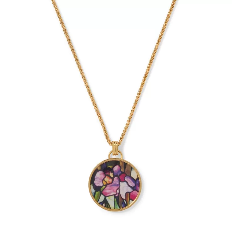 The Met Store Necklaces*Magnolias and Irises Enamel Pendant Necklace