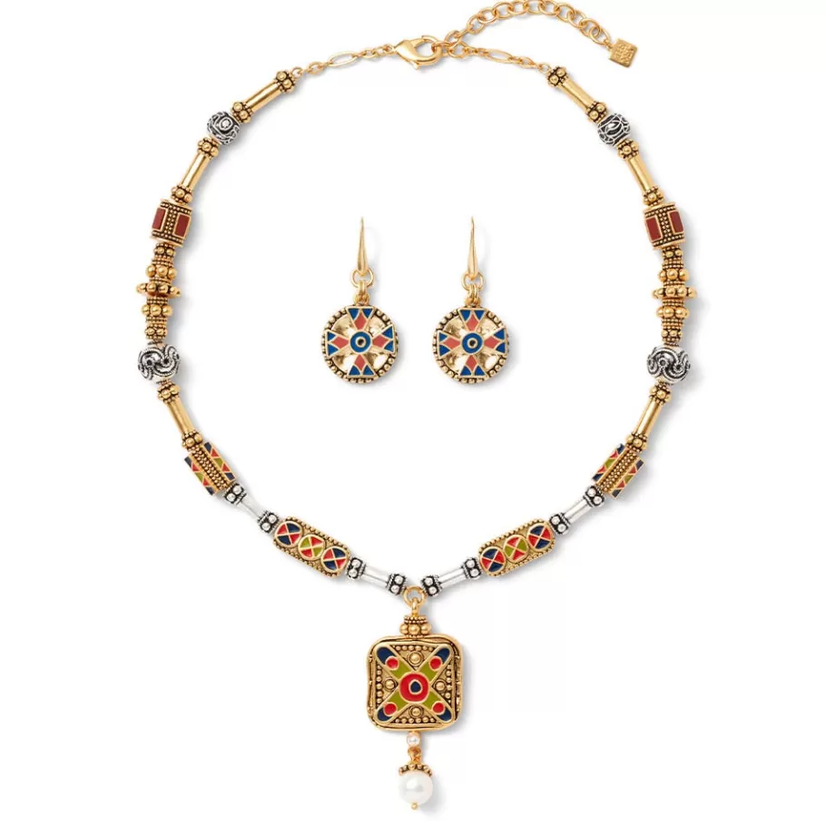 The Met Store Jewelry Sets*Medieval Byzantine Statement Necklace and Drop Earrings Set