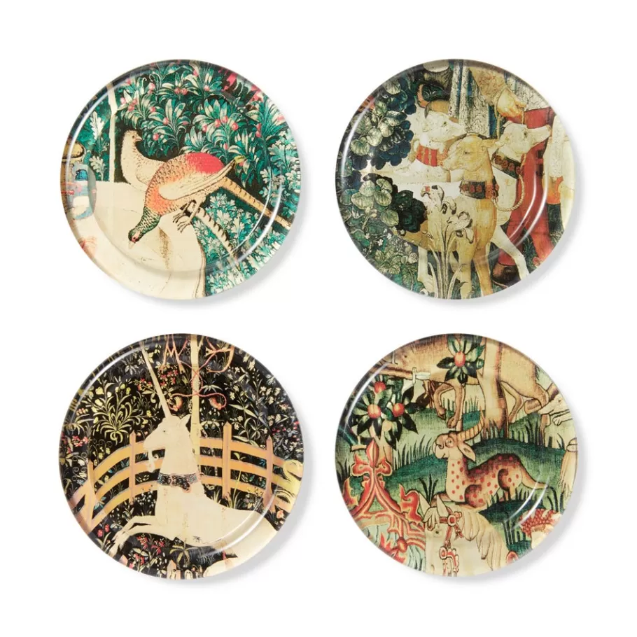 The Met Store Tableware*Medieval Creatures Glass Coasters