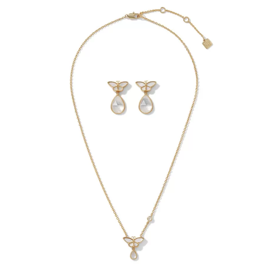 The Met Store Jewelry Sets*Meiji Butterfly Pendant Necklace and Drop Earrings Set