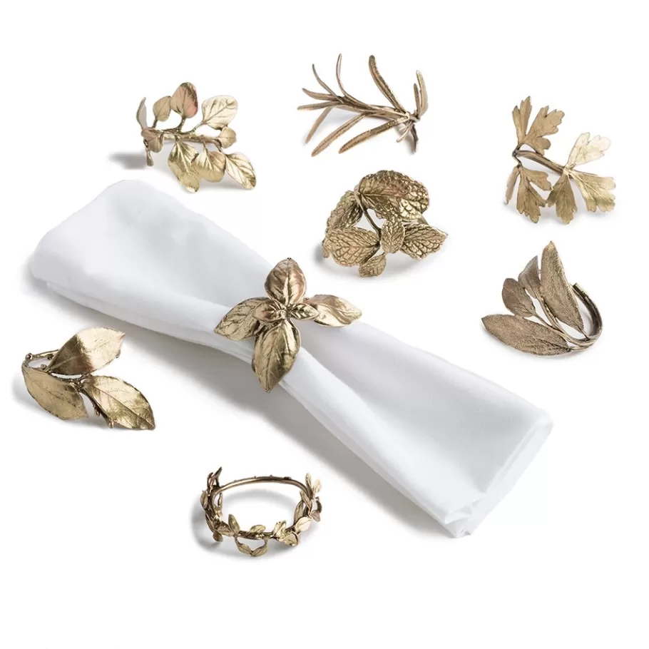 The Met Store Tableware*Mixed Herb Napkin Ring Set