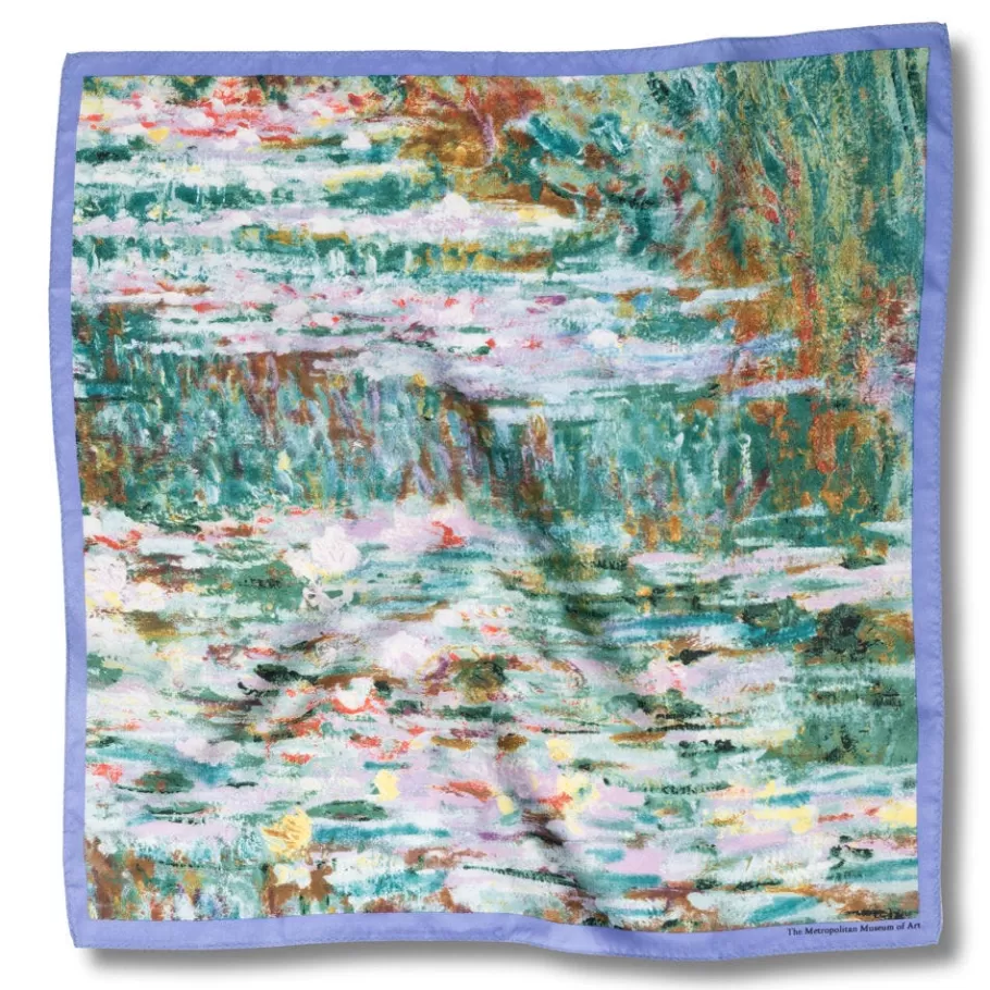 The Met Store Scarves & Wraps*Monet Bridge and Water Lilies Silk Neckerchief