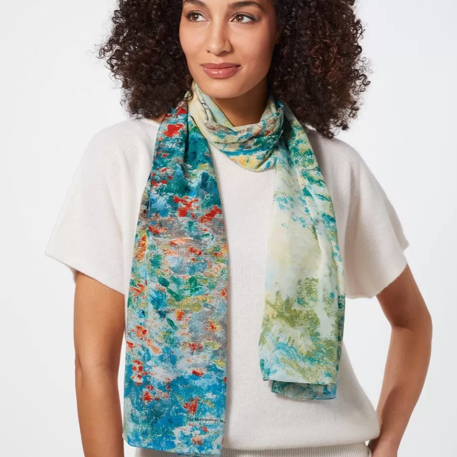 The Met Store Scarves & Wraps*Monet Garden at Argenteuil Oblong Silk Scarf