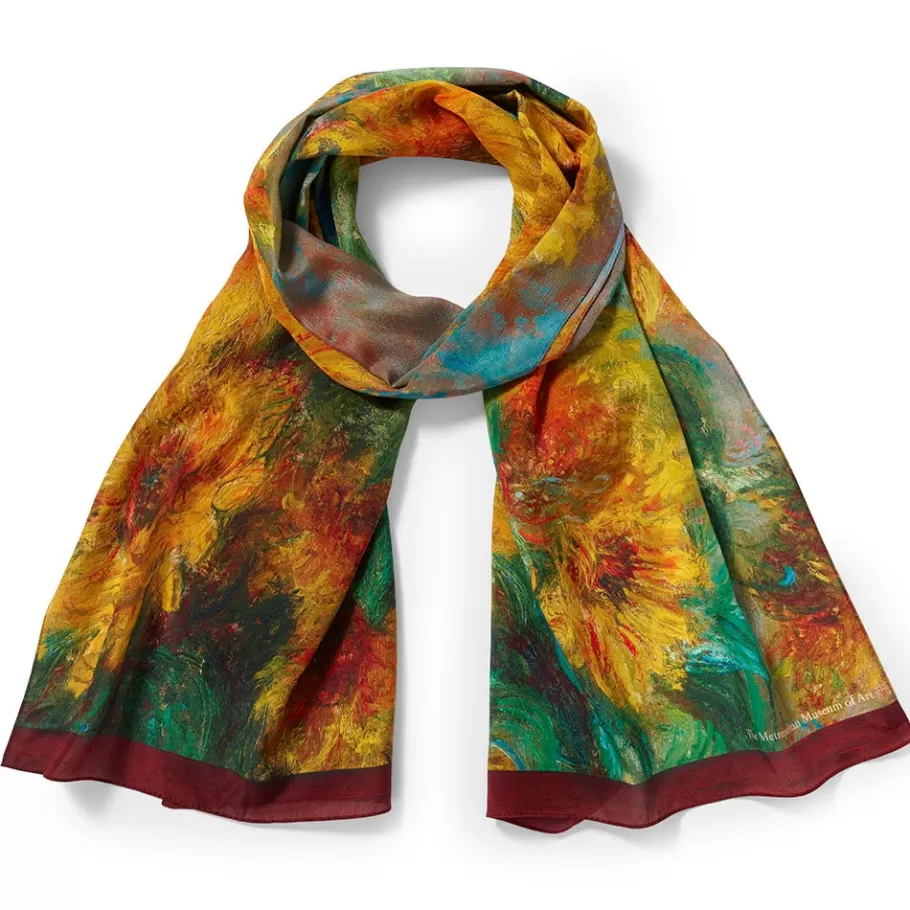 The Met Store Scarves & Wraps*Monet Sunflowers Oblong Silk Scarf