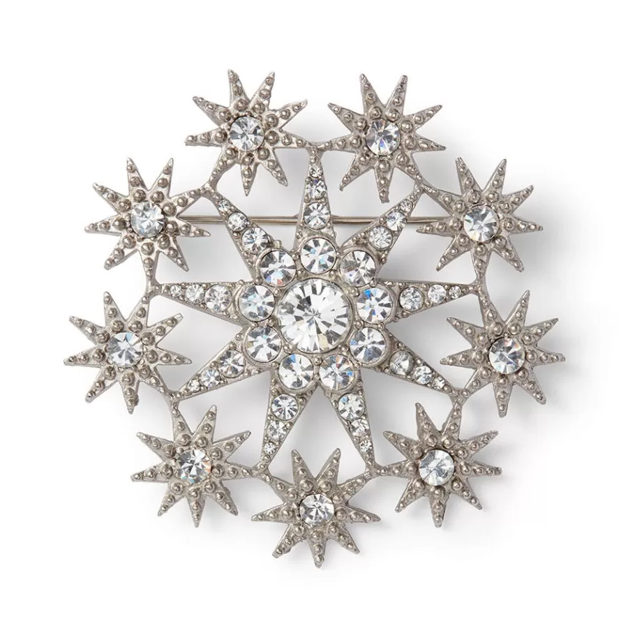 The Met Store Pins & Brooches*Ottoman Star Antiqued Silver Brooch