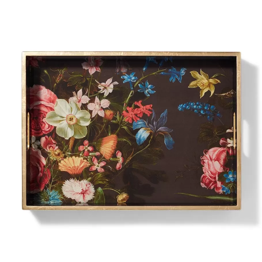 The Met Store Tableware | Decorative Accents*Peeters Bouquet of Flowers Lacquer Tray