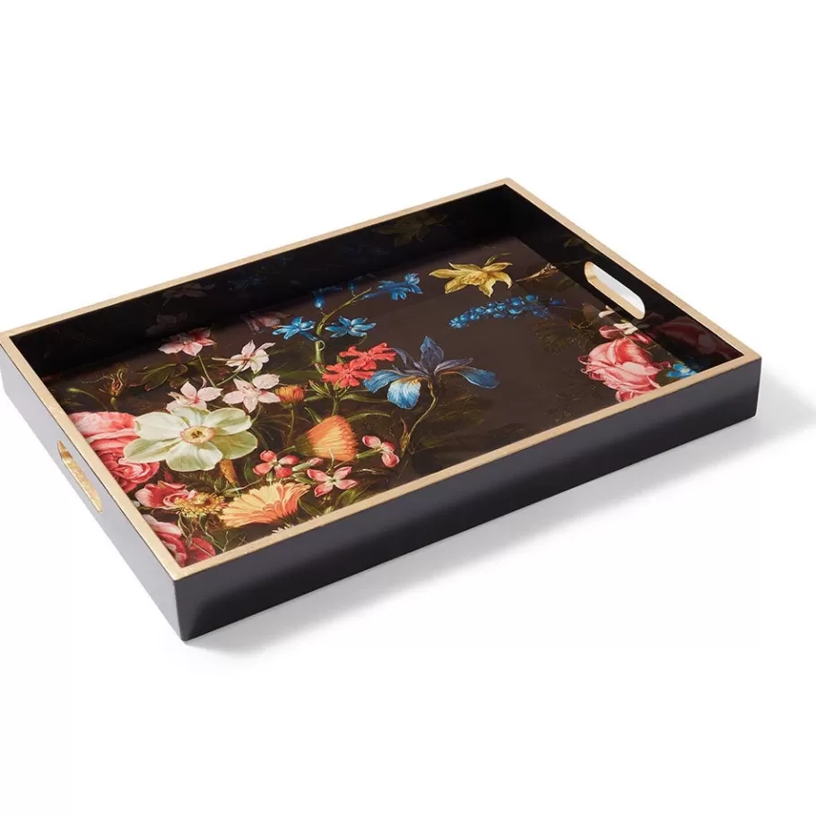 The Met Store Tableware | Decorative Accents*Peeters Bouquet of Flowers Lacquer Tray