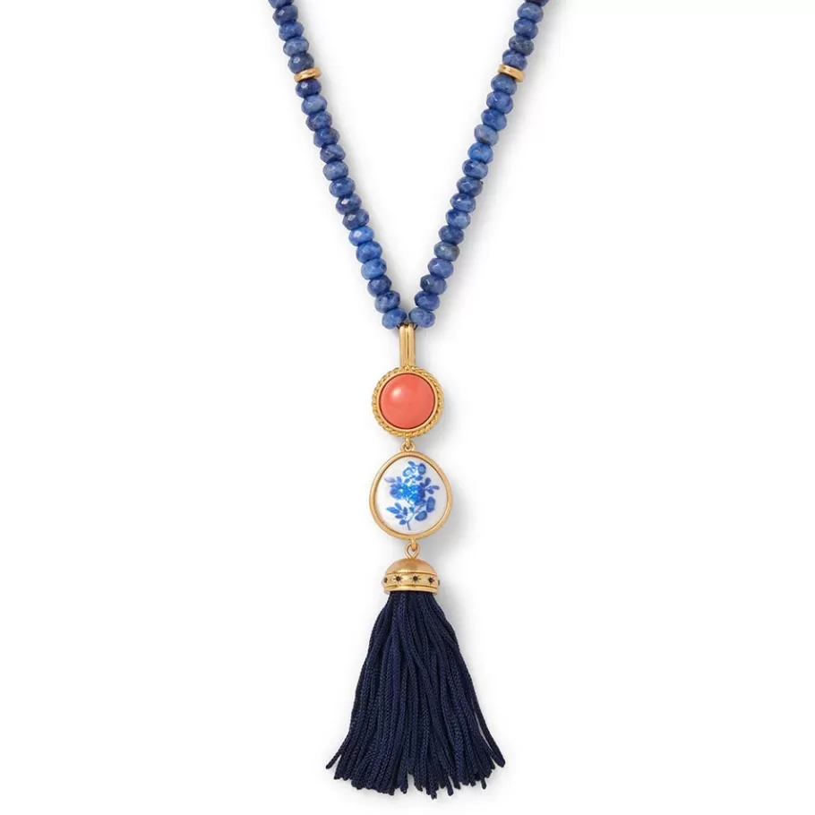 The Met Store Jewelry Sets*Qing Bottle Lariat Necklace and Floral Drop Earrings Set
