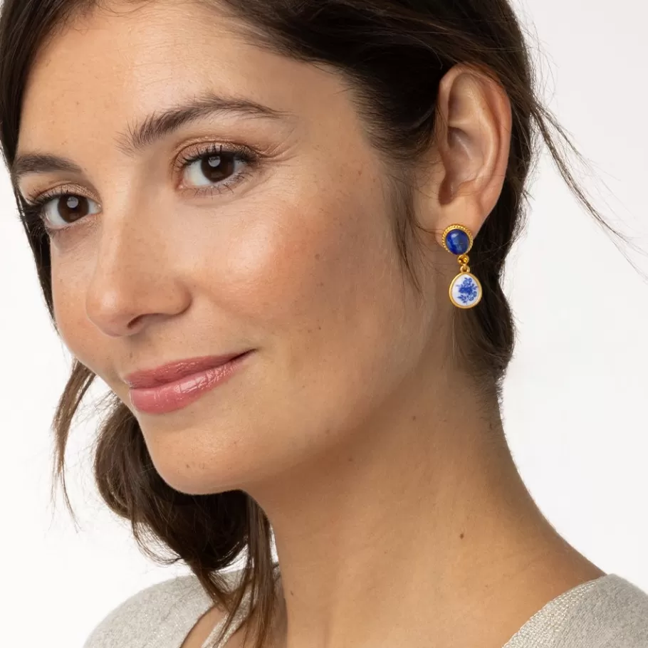 The Met Store Jewelry Sets*Qing Bottle Lariat Necklace and Floral Drop Earrings Set