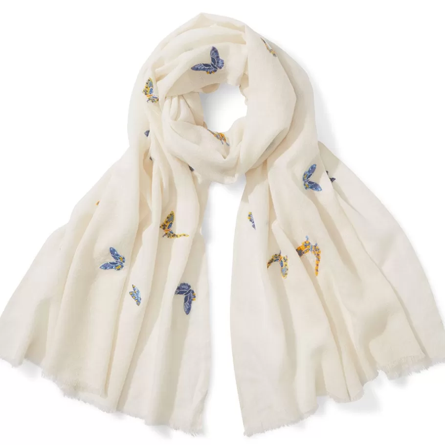 The Met Store Scarves & Wraps*Qing Embroidered Butterflies Oblong Scarf