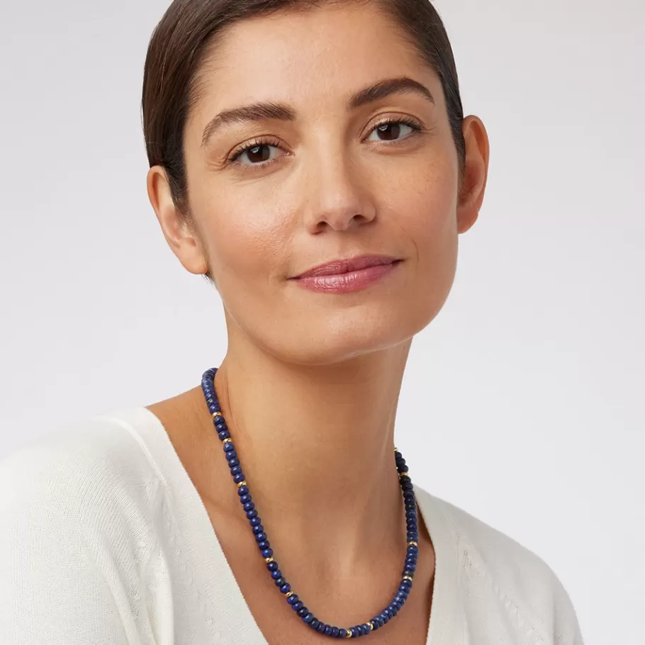 The Met Store Necklaces*Royal Egyptian Beaded Lapis Necklace