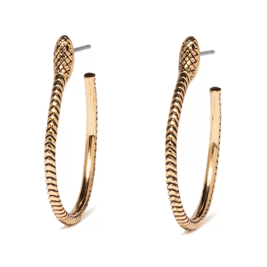 The Met Store Earrings*Serpentine Hoop Earrings