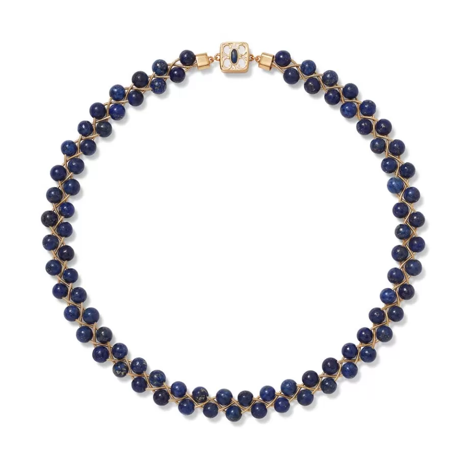 The Met Store Necklaces*Spanish Baldric Lapis Braided Necklace